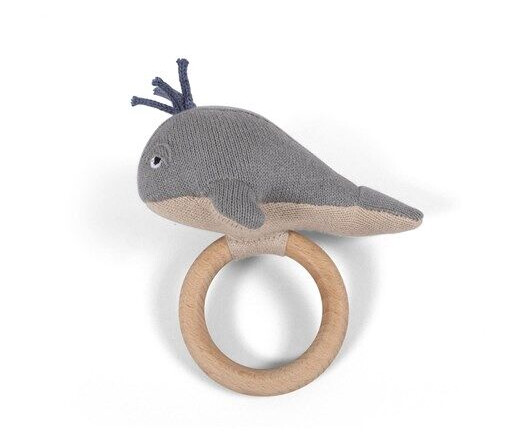Filibabba Activity toy - Willie the whale rattle Grey Filibabba Activity toy - Willie the whale rattle Grey