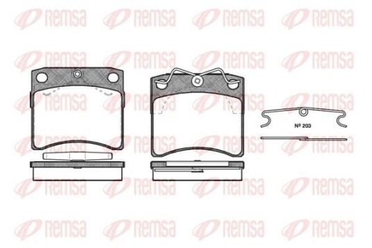 Bremseklosser REMSA 0385.10
