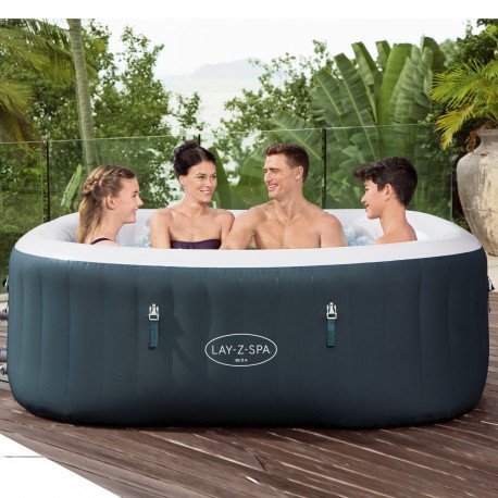 Lay-Z-Spa Ibiza 180x180x66cm Oppblåsbart Bestway Lay Z Spa Boblebad