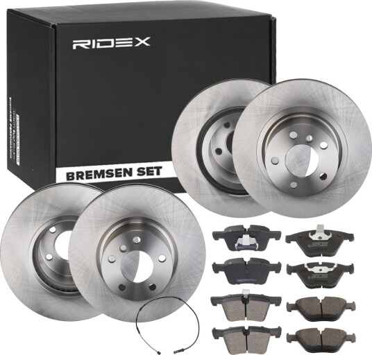 Bremseskiver og -klosser RIDEX 3405B1728