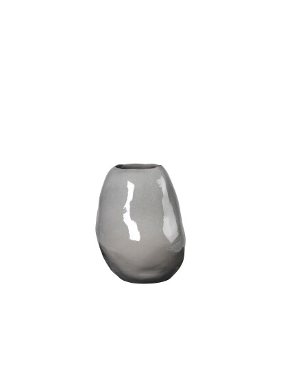Broste Copenhagen Vase 'Organic' Grey H31CM