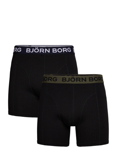 Björn Borg Cotton Stretch Boxer 2P - Black - M