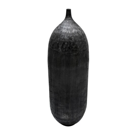 Bigbuy Home Vase Svart 33 X 33 X 120 Cm Aluminium