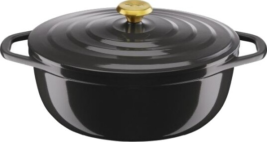 Tefal - Air oval gryte 5,7L 30 cm grå Tefal - Air oval gryte 5,7L 30 cm grå