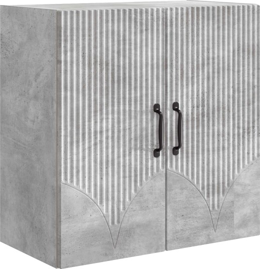 vidaXL Vegghengt skap Betonggrå 59 x 31 x 60 cm Konstruert tre