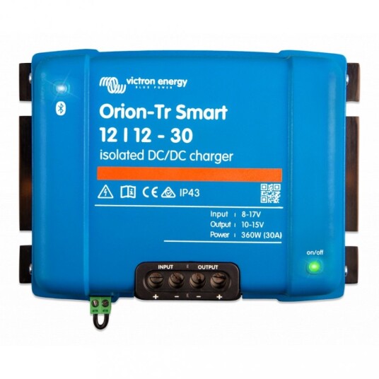VICTRON Orion TR Smart DC DC Lader 12V 30A Galvanisk isolert. VICTRON Orion TR Smart DC DC Lader 12V 30A Galvanisk isolert.