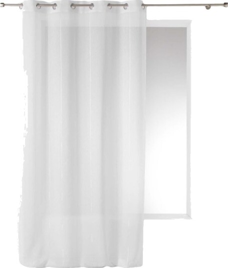 Douceur D`Interieur Gardin Med Maljer Hvit Linahe 140 X 260 Cm