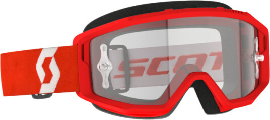 SCOTT Primal Clear Goggles, Rød/Hvit