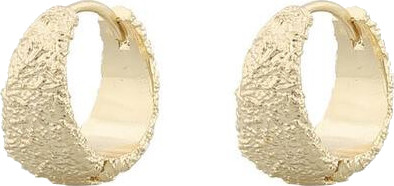 SNÖ of Sweden Florence Ring Earring Plain Gold 13,5mm