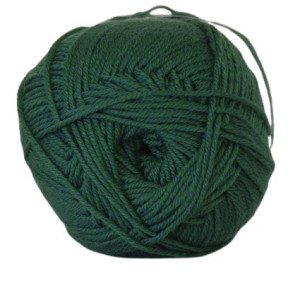 Hjertegarn Lana Cotton 212 Garn Farge 5511 Mørk Grønn