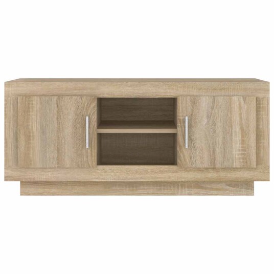 vidaXL TV-benk sonoma eik 102x35x45 cm konstruert tre