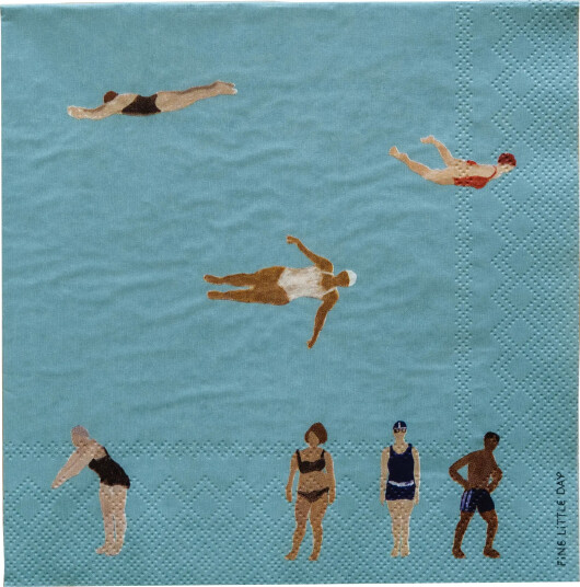 Fine Little Day Swimmers papirservietter 33x33 cm 25 pk Multi