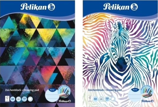 Pelikan Pelikan Tegneblokk Din A3 120G/M2 20 Ark Pelikan Pelikan Tegneblokk Din A3 120G/M2 20 Ark