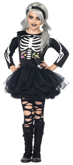 Buttericks Leco AB Skjelettkjole Barn Karnevalskostyme Small