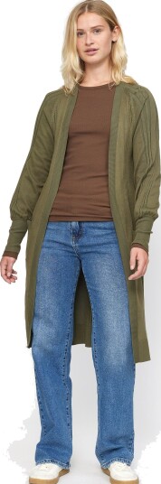Soft Rebels Srmorgan Long Cardigan Knit Khaki green S