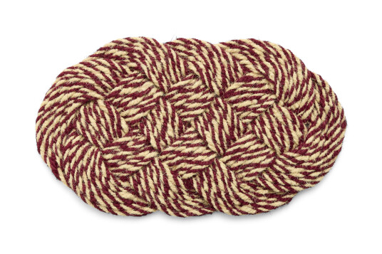 HAY Coco dørmatte 40x80 cm Swirl bordeaux off white HAY Coco dørmatte 40x80 cm Swirl bordeaux off white