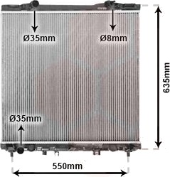 VAN WEZEL 83002127 Radiator, motorkjøling