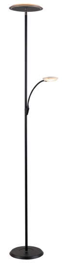 PARMA LED Uplight med lesearm – Sort 18W + 5W 183 cm 3000K