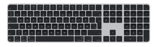 Apple Magic Keyboard With Touch Id And Numeric Keypad - Tastatur - Usb-C - Trådløs - Bluetooth - Qwerty - Dansk - Svarte Nøkler Apple Magic Keyboard With Touch Id And Numeric Keypad - Tastatur - Usb-C - Trådløs - Bluetooth - Qwerty - Dansk - Svarte Nøkler
