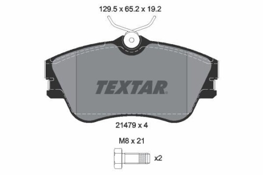 Bremseklosser TEXTAR 2147902 Bremseklosser TEXTAR 2147902