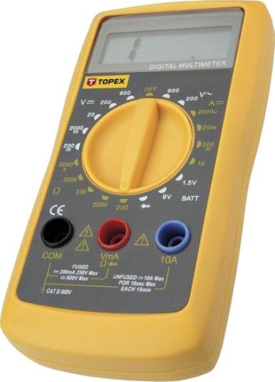 Topex Multimeter 94W104 Elektronisk, Universal, Lcd-Skjerm