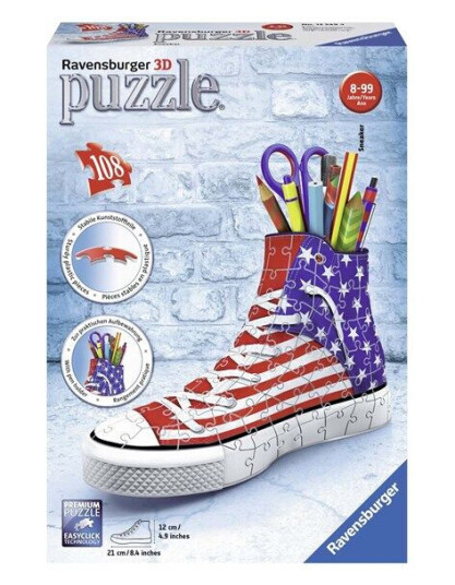 Ravensburger 3D puzzle-America Sneaker 3D Puslespill