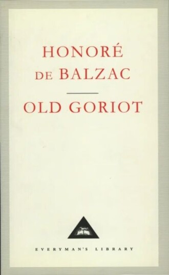 Old Goriot Av Honore De Balzac