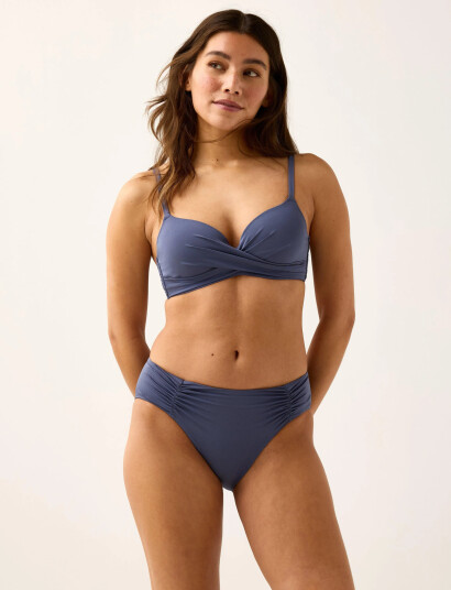 Lindex Brief Bikini Bella Rouched Shi Blue XS