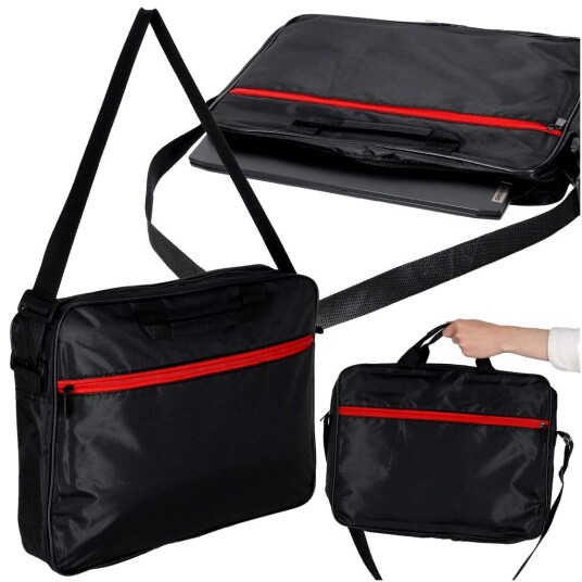 Laptopveske 15,6" med stropp – Unisex svart koffert Laptopveske 15,6" med stropp – Unisex svart koffert