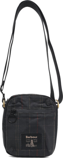 Barbour Barbour Field Tartan Wax Crossbody Bag Black ONE SIZE