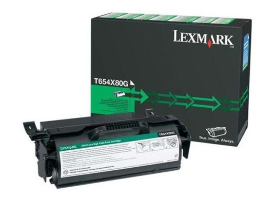 Lexmark T654X80G Black Toner - Laser toner Svart