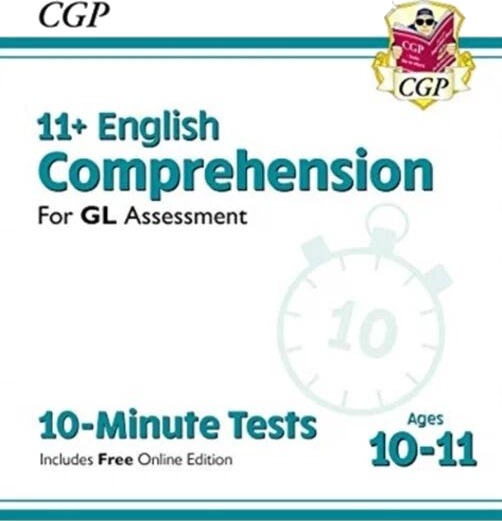 11+ Gl 10-Minute Tests: English Comprehension - Ages 10-11 (With Online Edition): Perfect Practice F Av Cgp Books