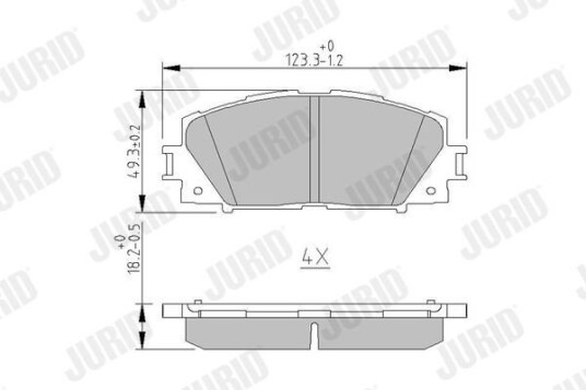 Bremseklosser JURID 572578J Bremseklosser JURID 572578J