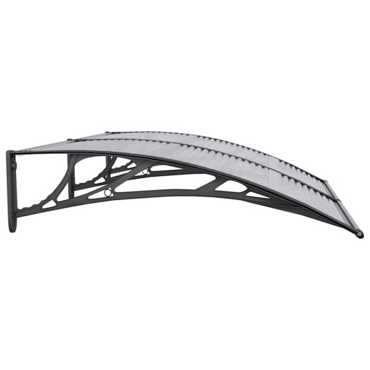 vidaXL Skjermtak svart 150x100 cm polykarbonat