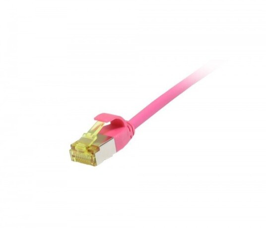 Patchkabel Rj45 Cat6a 500Mhz 15M Magenta Uftp Slimline Rund D38mm Tpelszhsuperflex Awg32 Med Cat7 Råkabel Synergy 21