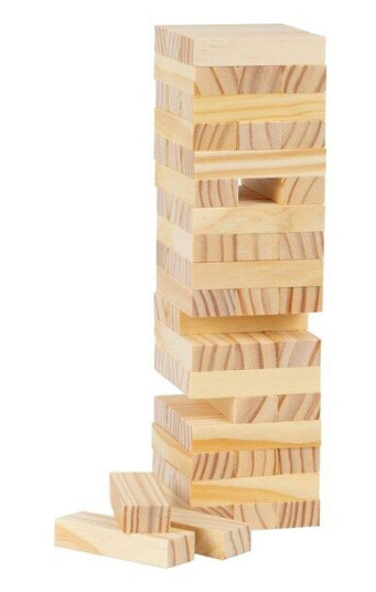 Small Foot Wooden Wobble Tower Balance Game