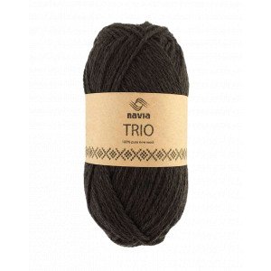 Navia Trio Garn 36 Mørk Brun Navia Trio Garn 36 Mørk Brun