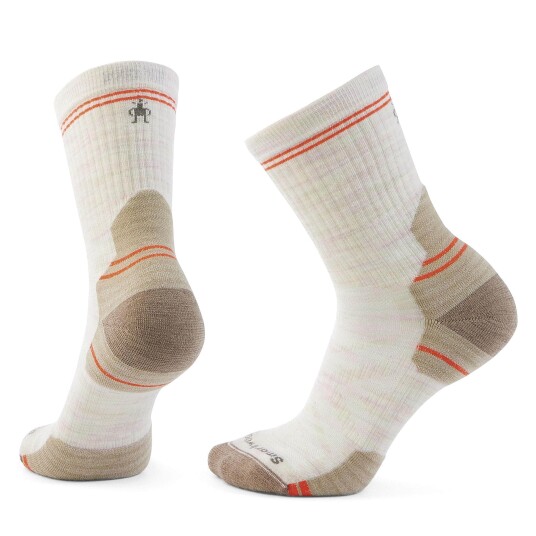 SmartWool Women"s Hike Targeted Cushion Mid Crew Socks Moonbeam M 38 41