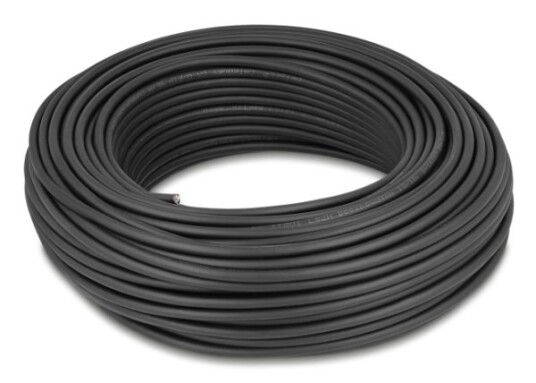 Delock Nettverkskabelrull Cat.6A U/Ftp 500 Mhz Slank Fleksibel Halogenfri 50 M Svart