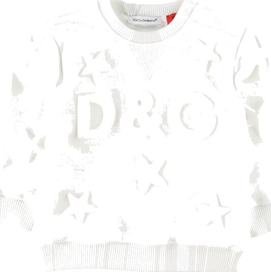 Dolce & Gabbana Collegegenser   Hvit m. Stjerner   Dolce & Gabbana   3 6 md   Collegegenser