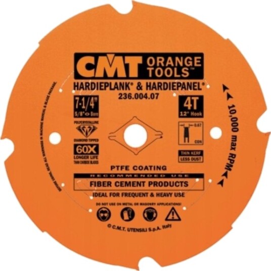 Skjæreskive I Fibersement 160X2,4/1,8X20 Z4 Tcg Dp, Cmt