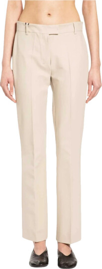 Max Mara Dame Bukser Beige L, Max Mara Dame Bukser Beige L,