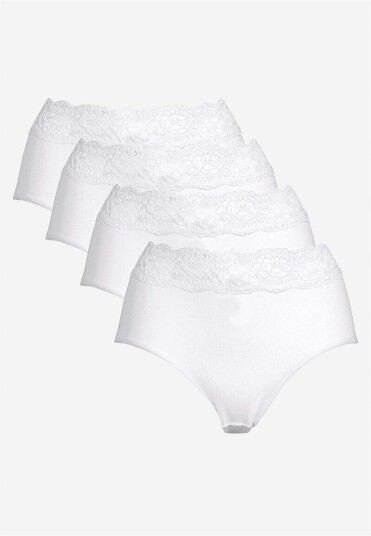 Cellbes Miditruse i bomull Julia 4-pack 62/64 Cellbes Miditruse i bomull Julia 4-pack 62/64