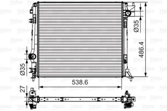 Radiator VALEO 701641 Radiator VALEO 701641