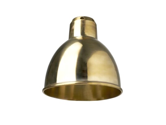 DCW - Skjerm Classic Round Ø140 Rå Messing Lampe Gras