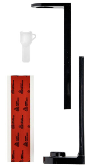 VEGA Holder for dispenser V-Touch Guest Love som klistres opp 18.8 cm (H) Svart 20 Stykk / Forpakning VEGA Holder for dispenser V-Touch Guest Love som klistres opp 18.8 cm (H) Svart 20 Stykk / Forpakning