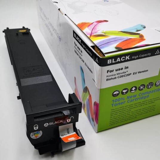 TB Toner Sort (8.000 sider) erstatter Konica-Minolta A0DK153/TN318K TB Premium toner