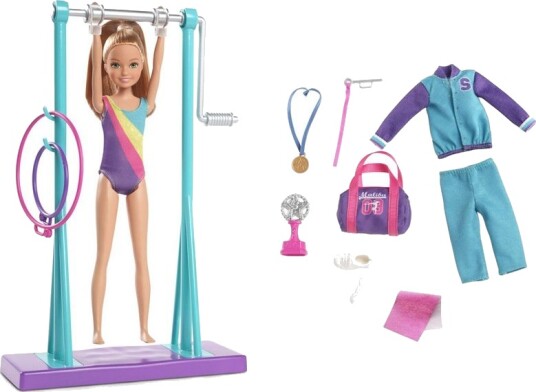 Barbie Stacie Lekesett M/ Dukke Og Tilbehør Gymnastikk Barbie Stacie Lekesett M/ Dukke Og Tilbehør Gymnastikk