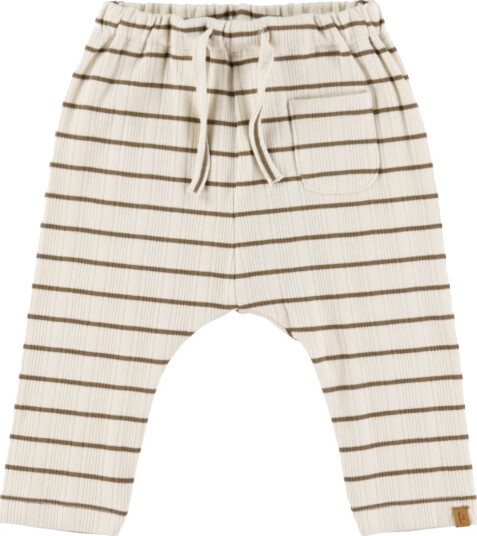 Lil" Atelier Bukser - Rib - Loose - NbmKaby - Turteldue/Kenguru - Lil Atelier - 68 - Bukser - bomull Brun Hvit - 62 Lil" Atelier Bukser - Rib - Loose - NbmKaby - Turteldue/Kenguru - Lil Atelier - 68 - Bukser - bomull Brun Hvit - 62