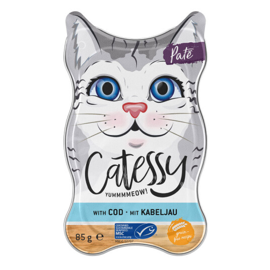 Catessy Skåler Paté Med Msc Torsk 36 X 85 G